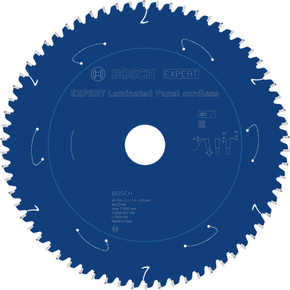 Bosch EXPERT lamineeritud paneelide akuga ringsae tera, 216 mm.